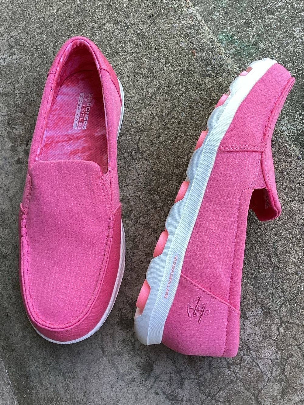 Skechers On-the-Go 2.0-Catalina Pink Slip On Boat Shoe 136752-CRL Size 8 NEW